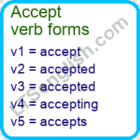 Accept Verb Forms