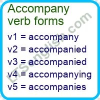 Accompany Verb Forms