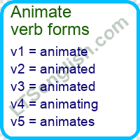 Animate Verb Forms