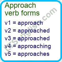 Approach Verb Forms