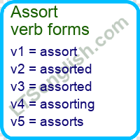 Assort Verb Forms