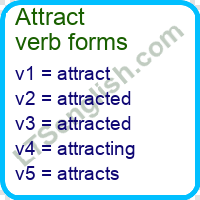 Attract Verb Forms