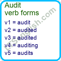 Audit Verb Forms