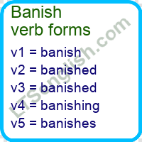 Banish Verb Forms