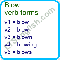 Blow Verb Forms