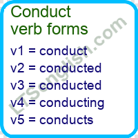 Conduct Verb Forms