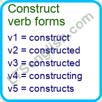 Construct Verb Forms