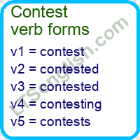 Contest Verb Forms