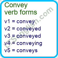 Convey Verb Forms