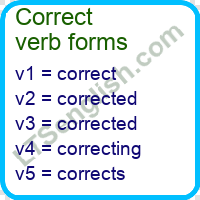 Correct Verb Forms