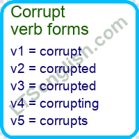 Corrupt Verb Forms