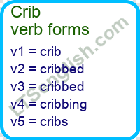 Crib Verb Forms