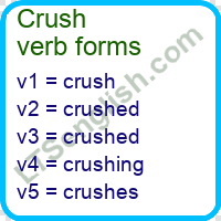 Crush Verb Forms