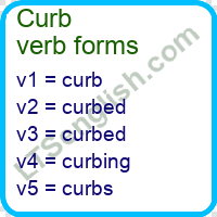 Curb Verb Forms