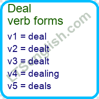 Deal Verb Forms
