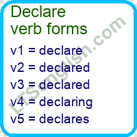 Declare Verb Forms