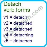 Detach Verb Forms