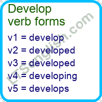 Develop Verb Forms