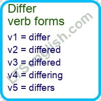 Differ Verb Forms