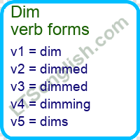 Dim Verb Forms