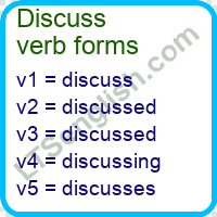 Discuss Verb Forms