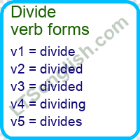 Divide Verb Forms