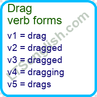 Drag Verb Forms