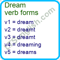 Dream Verb Forms