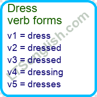 Dress Verb Forms