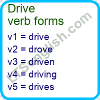 Drive Verb Forms
