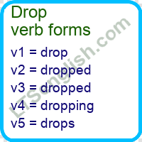 Drop Verb Forms