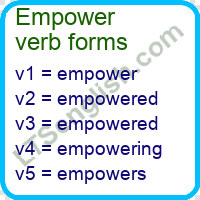 Empower Verb Forms