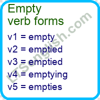 Empty Verb Forms