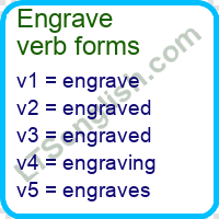 Engrave Verb Forms