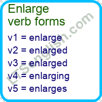 Enlarge Verb Forms