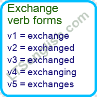 Exchange Verb Forms