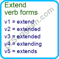 Extend Verb Forms