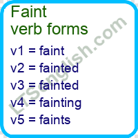 Faint Verb Forms