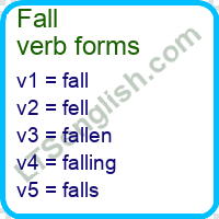 Fall Verb Forms
