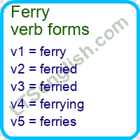 Ferry Verb Forms