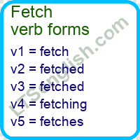 Fetch Verb Forms