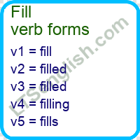 Fill Verb Forms