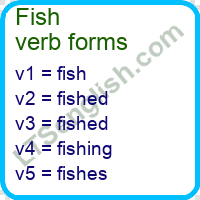 Fish Verb Forms