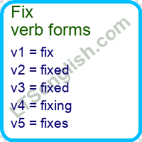 Fix Verb Forms