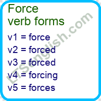 Force Verb Forms