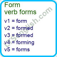 Form Verb Forms