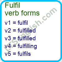 Fulfil Verb Forms