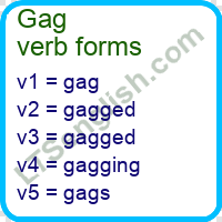 Gag Verb Forms