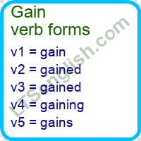 Gain Verb Forms