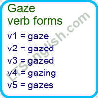 Gaze Verb Forms